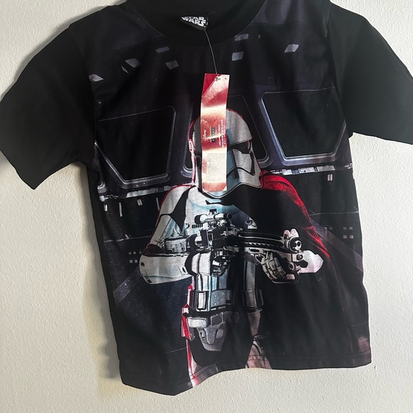 NWT Star Wars T-Shirt with Storm Trooper on Front and Solid Back Size 8 (youth) - Picture 9 of 10